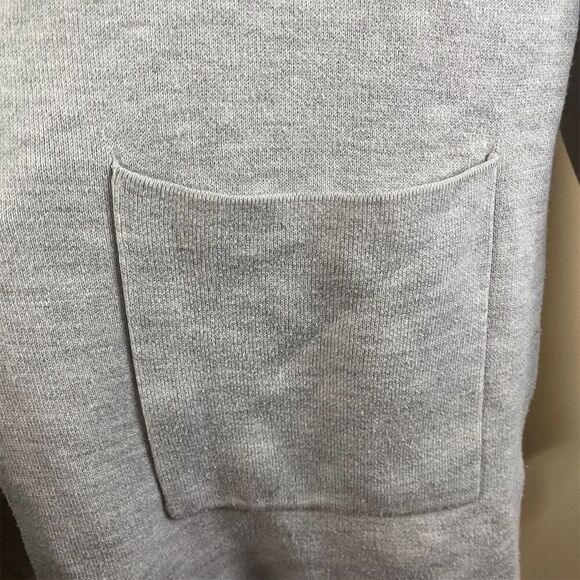 Camaieu Women's‎ Gray Hooded Open Cardigan Jacket Size Large Mid-Length Casual - Picture 3 of 6